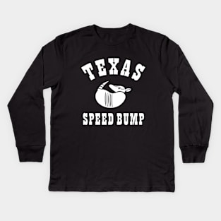 Armadillo Texas Speed Bump Kids Long Sleeve T-Shirt